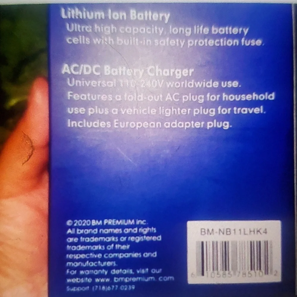 Canon NB-11LH Battery&Charger Kit